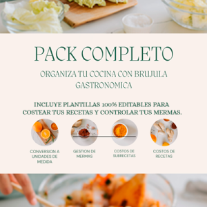 Pack Completo - Organiza tu cocina con Brújula Gastronómica